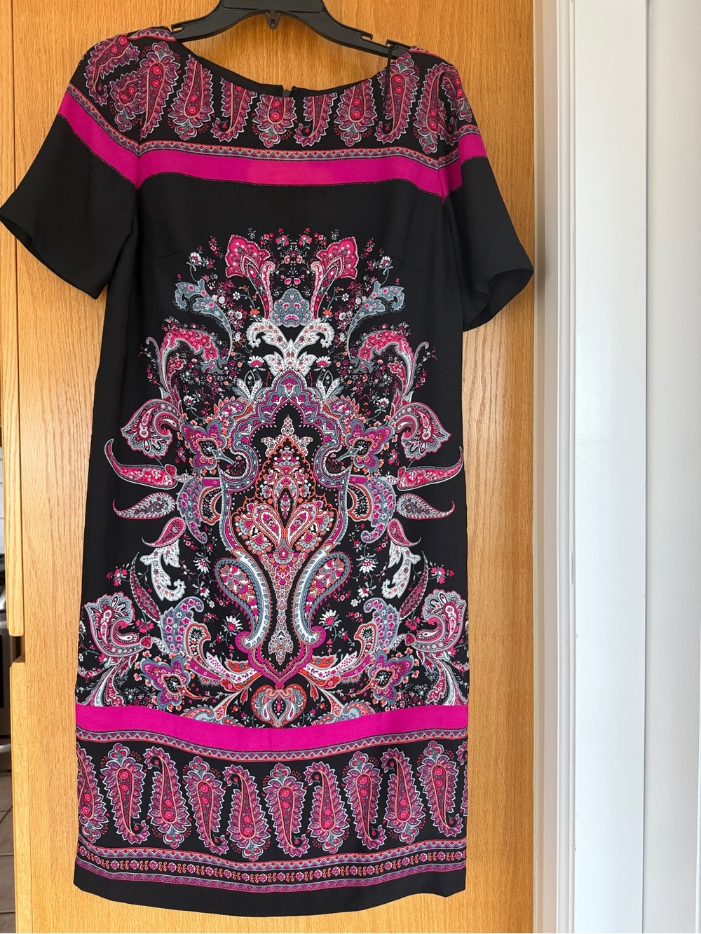 Adrianna Papell Short Sleeve Shift Dress Size 8